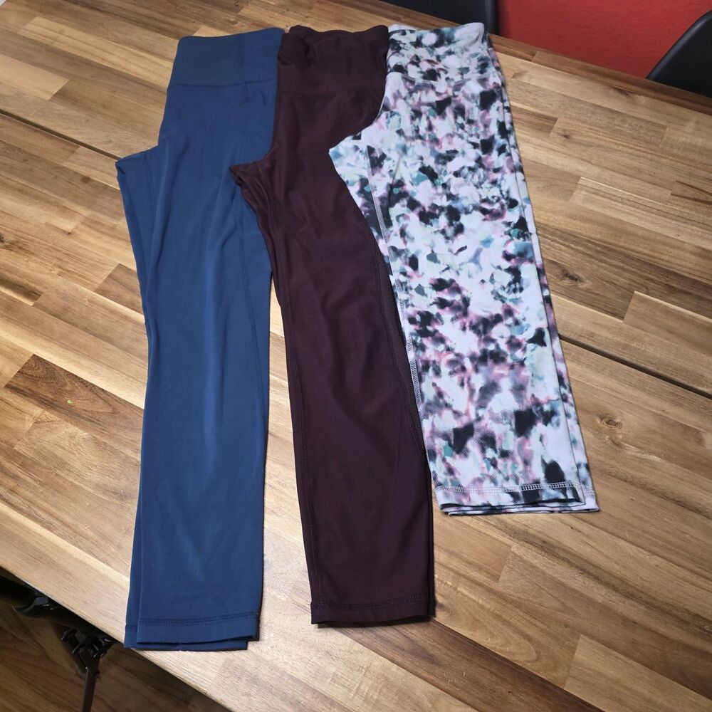 Women's Active Leggings Bundle 3 Pair Medium Members Mark Xersion Old Navy...